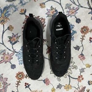 Athletic Works Men's Black Low-Top Slip-on Memory Foam Athletic Sneakers 14 Wide